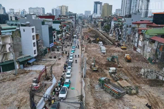 Dự án đường Vành đai 1, đoạn Hoàng Cầu - Voi Phục phấn đấu thông tuyến kỹ thuật trước ngày 15/1/2026