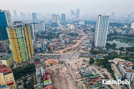 Hà Nội: Toàn cảnh đại công trường thi công đường Vành đai 1