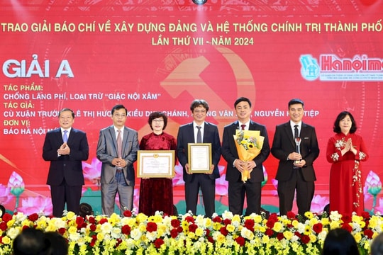 Lễ trao Giải báo chí về xây dựng Đảng và hệ thống chính trị TP Hà Nội lần thứ VIII diễn ra trong tháng 3