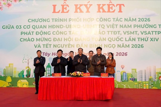 Phường Tây Hồ phát động đợt thi đua cao điểm chào mừng Đại hội XIV của Đảng