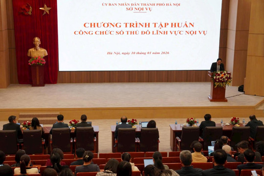 Hà Nội: Tập huấn “Công chức số Thủ đô lĩnh vực Nội vụ”