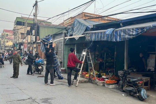 Phường Lĩnh Nam hoàn thành giải tỏa 3 chợ cóc, chợ tạm