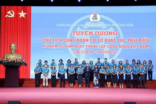 Tuyên dương Chủ tịch Công đoàn cơ sở xuất sắc tiêu biểu trong công tác đối thoại và thương lượng tập thể