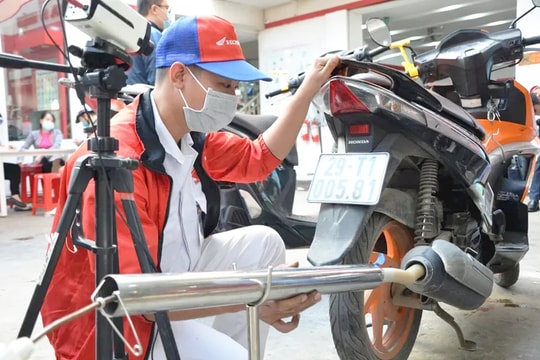 Sẽ kiểm định khí thải xe mô tô, xe gắn máy từ ngày 30-6-2026