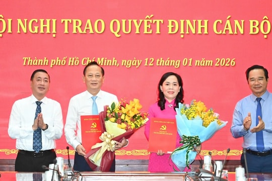 TP Hồ Chí Minh điều động, phân công nhiệm vụ 2 Thành ủy viên