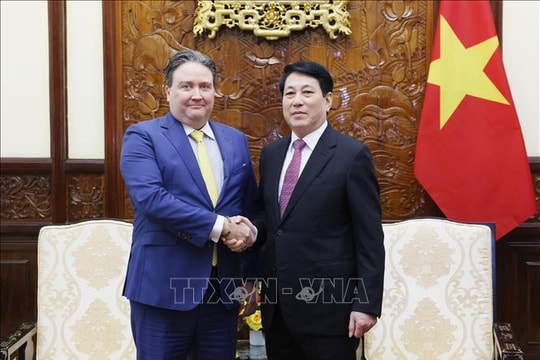 Chủ tịch nước Lương Cường tiếp Đại sứ Hoa Kỳ tại Việt Nam đến chào từ biệt