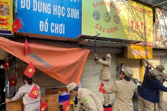 Đống Đa: Chuyển đổi thói quen kinh doanh lấn chiếm vỉa hè sang nếp sống văn minh thương mại