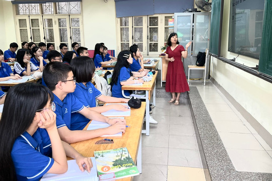 Trường học chủ động điều chỉnh hình thức dạy học theo diễn biến thời tiết