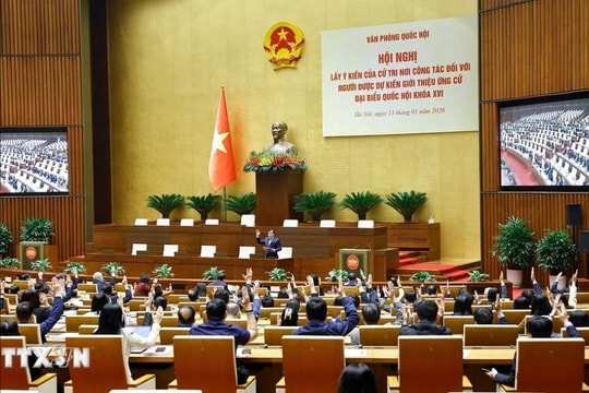 Lấy ý kiến cử tri nơi công tác với 122 người ứng cử đại biểu Quốc hội chuyên trách ở Trung ương