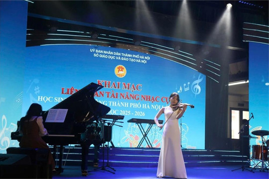 Hà Nội tổ chức liên hoan tài năng nhạc cụ học sinh phổ thông 