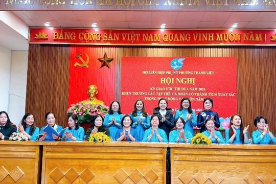 Hội LHPN phường Thanh Liệt ký giao ước thi đua năm 2026