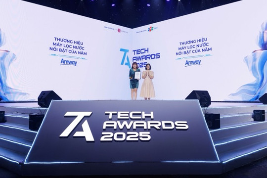 Amway lập “hattrick” với giải “Thương hiệu máy lọc nước nổi bật của năm” tại Tech Awards 2025