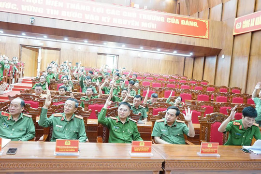 Công an thành phố Đà Nẵng lấy ý kiến cử tri, giới thiệu nhân sự ứng cử đại biểu Quốc hội và HĐND thành phố