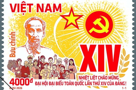 Phát hành đặc biệt bộ tem chào mừng Đại hội XIV của Đảng