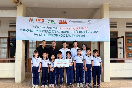Hỗ trợ gần 1,7 tỷ đồng tái thiết trường học sau lũ tại Đắk Lắk, Gia Lai và Huế