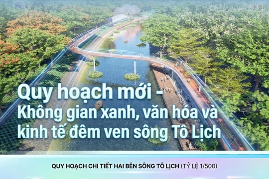 Quy hoạch mới - Không gian xanh, văn hóa và kinh tế đêm ven sông Tô Lịch