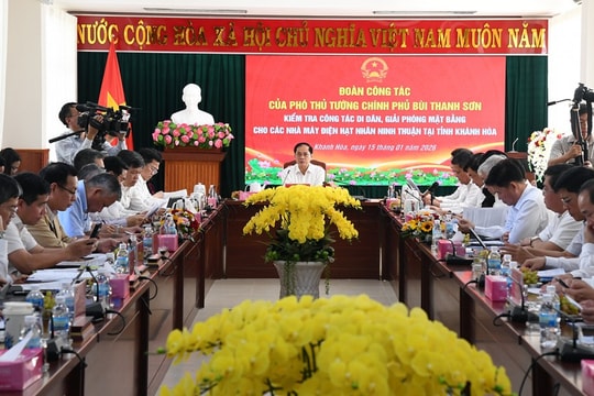 Phó Thủ tướng Bùi Thanh Sơn: Bảo đảm cho người dân sớm ổn định cuộc sống, phát triển sinh kế lâu dài