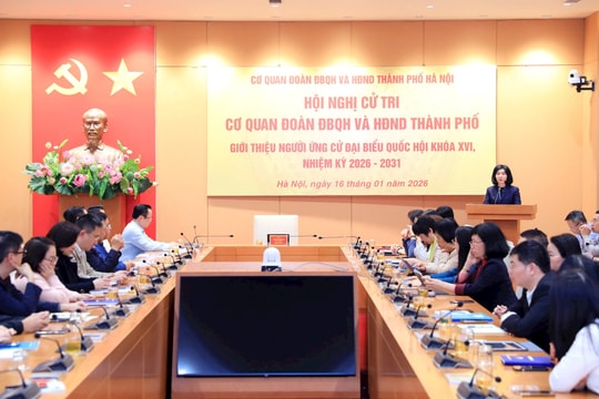 Cử tri nhất trí giới thiệu đồng chí Phùng Thị Hồng Hà ứng cử đại biểu Quốc hội khóa XVI