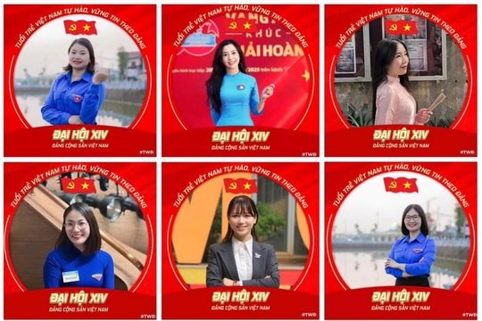 Người trẻ "phủ đỏ" mạng xã hội thể hiện niềm tin, yêu với Đảng