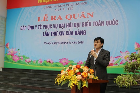 Hà Nội Ra quân bảo đảm công tác y tế phục vụ Đại hội XIV