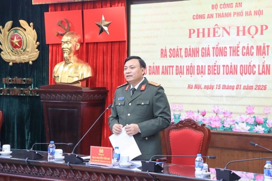 Tập trung toàn lực, sẵn sàng bảo vệ tuyệt đối an toàn Đại hội XIV của Đảng