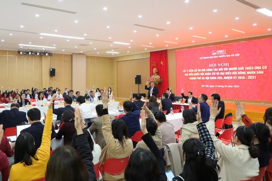Cử tri nhất trí giới thiệu Giám đốc ĐHQG Hà Nội Hoàng Minh Sơn ứng cử đại biểu Quốc hội