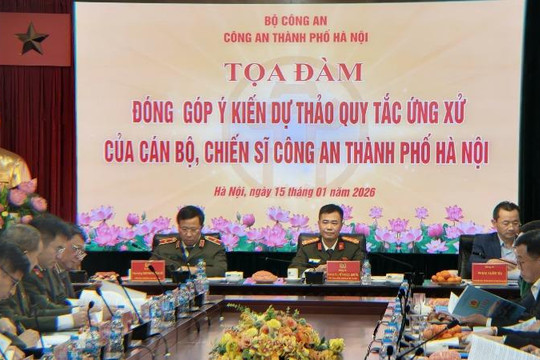 Góp ý hoàn thiện Quy tắc ứng xử, xây dựng hình ảnh Công an Thủ đô chính quy, hiện đại