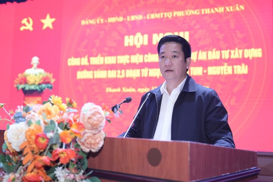 Phường Thanh Xuân (Hà Nội) Công khai chính sách, đẩy nhanh tiến độ GPMB đường Vành đai 2,5