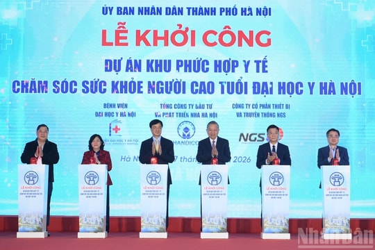 Tổng Bí thư Tô Lâm dự lễ khởi công dự án Khu phức hợp Y tế - Chăm sóc sức khỏe người cao tuổi
