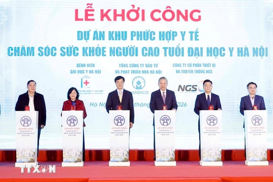 Tổng Bí thư Tô Lâm dự Lễ khởi công Dự án Khu phức hợp y tế - chăm sóc sức khỏe người cao tuổi