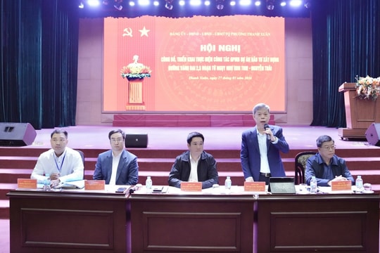 Phường Thanh Xuân: Cam kết bảo đảm quyền lợi người dân trong giải phóng mặt bằng dự án đường Vành đai 2,5