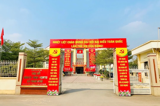 Xã Nam Phù rực rỡ cờ hoa, thi đua lập thành tích chào mừng Đại hội XIV của Đảng