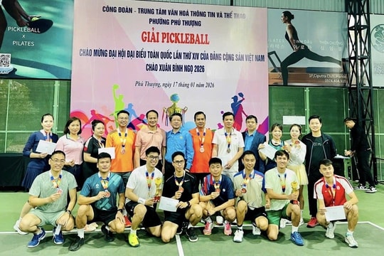 Sôi nổi Giải Pickleball phường Phú Thượng chào mừng Đại hội XIV của Đảng và chào xuân Bính Ngọ 2026