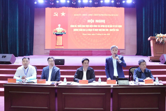 Phường Thanh Xuân quyết tâm giải phóng mặt bằng đường Vành đai 2,5 đúng tiến độ