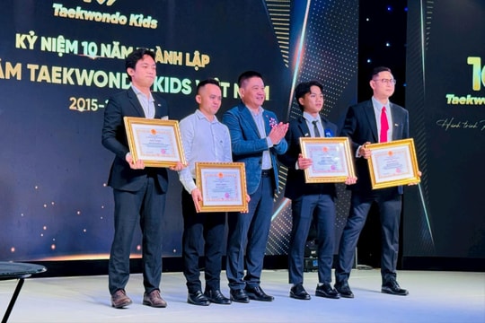 Taekwondo Kids Việt Nam vinh danh các tài năng sau hành trình đào tạo 10 năm bền bỉ