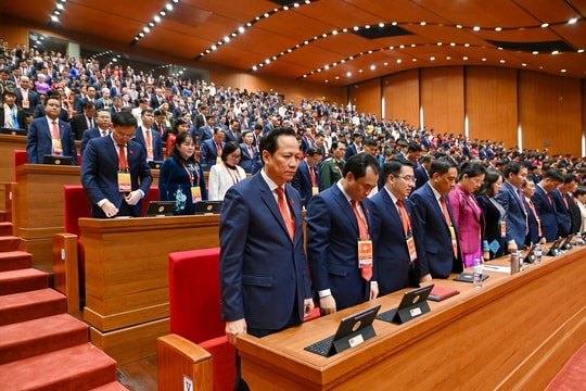 Đại hội XIV mặc niệm tưởng nhớ Cố Tổng Bí thư Nguyễn Phú Trọng