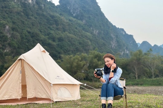 Lưu ngay điểm cắm trại mới view cực xịn tại Serena Resort Kim Bôi