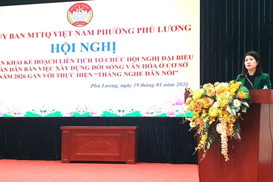 Phường Phú Lương triển khai kế hoạch tổ chức hội nghị đại biểu nhân dân