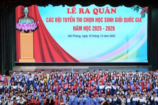 Hải Phòng: xếp thứ tư toàn quốc về số lượng giải học sinh giỏi quốc gia năm học 2025 - 2026