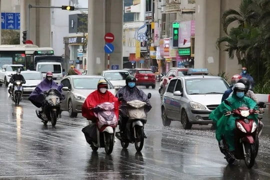 Khu vực Hà Nội có mưa, trời rét đậm