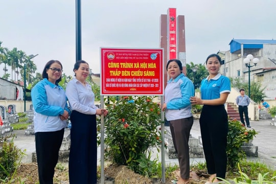 Những công trình ý nghĩa tại xã Ứng Thiên chào mừng Đại hội XIV của Đảng