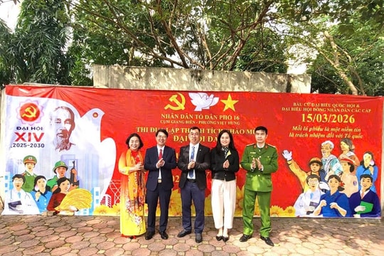 Phường Việt Hưng ra mắt mô hình dân vận khéo chào mừng Đại hội XIV của Đảng