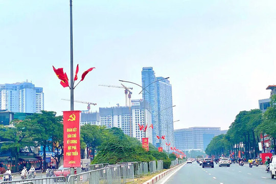 Phường Từ Liêm rực rỡ cờ hoa chào mừng Đại hội XIV của Đảng