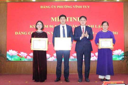 Phường Vĩnh Tuy kỷ niệm 96 năm Ngày thành lập Đảng