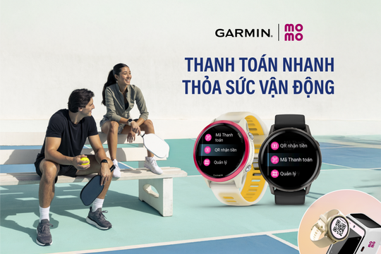Garmin tích hợp MoMo, mang đến trải nghiệm thanh toán một chạm tiện lợi hơn ngay trên cổ tay
