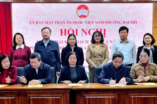 Phường Đại Mỗ, Hà Nội Phát động đợt thi đua đặc biệt chào mừng thành công Đại hội Đảng