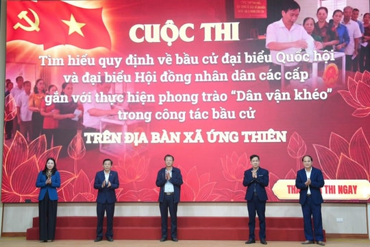 Đảng bộ xã Ứng Thiên tập trung lãnh đạo, chỉ đạo toàn diện công tác chuẩn bị bầu cử