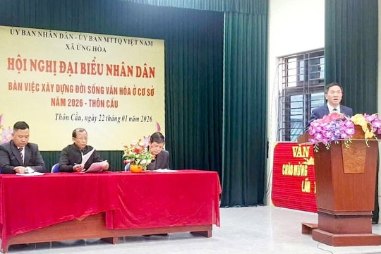 Ý Đảng lòng dân: Khí thế từ Hội nghị Đại biểu nhân dân các thôn tại xã Ứng Hòa