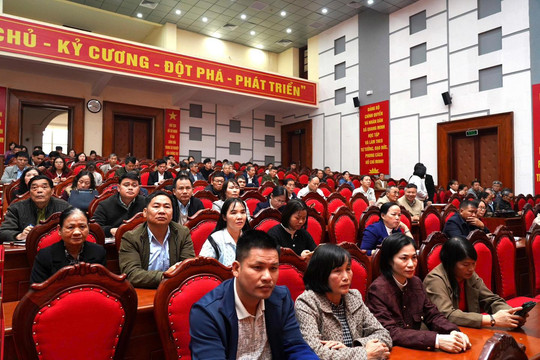 Xã Quang Minh tập huấn nghiệp vụ công tác bầu cử đại biểu Quốc hội khóa XVI và đại biểu HĐND các cấp nhiệm kỳ 2026 – 2031