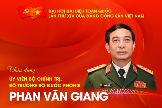 Đại hội đại biểu toàn quốc lần thứ XIV của Đảng Cộng sản Việt Nam Đại tướng Phan Văn Giang được bầu vào Bộ Chính trị khóa XIV